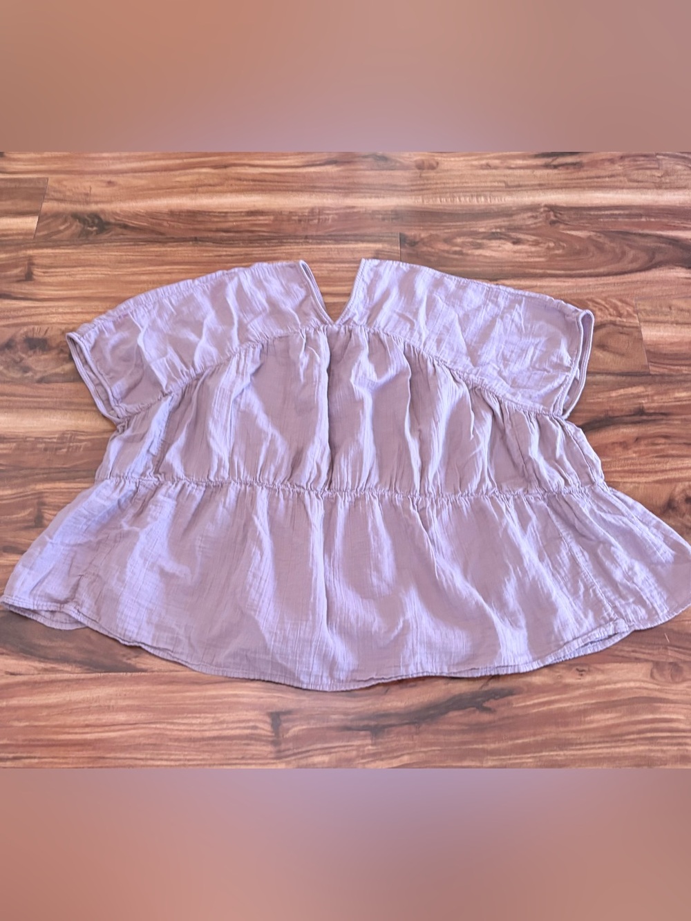 Atelier Delphine Women’s The Maeve Blouse In Dusty Lilac Small S Japanese Gauze
